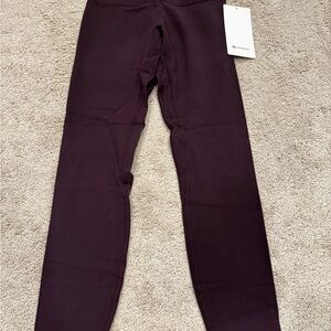NWT Lululemon Align High-Rise Pant 25" Size 6 Color PSHW Plum Shadow